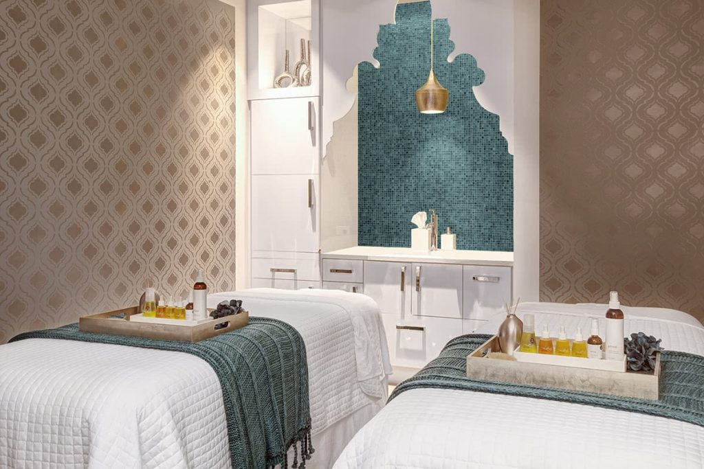 Spa Double Bed Treatment Room Interior Design