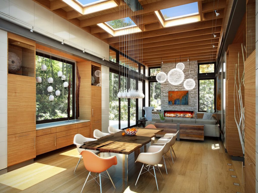 Living/Dining Room Design - Modern Open Floor Layout