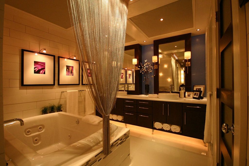 Lighting and Ceiling Design - Master Bathroom
