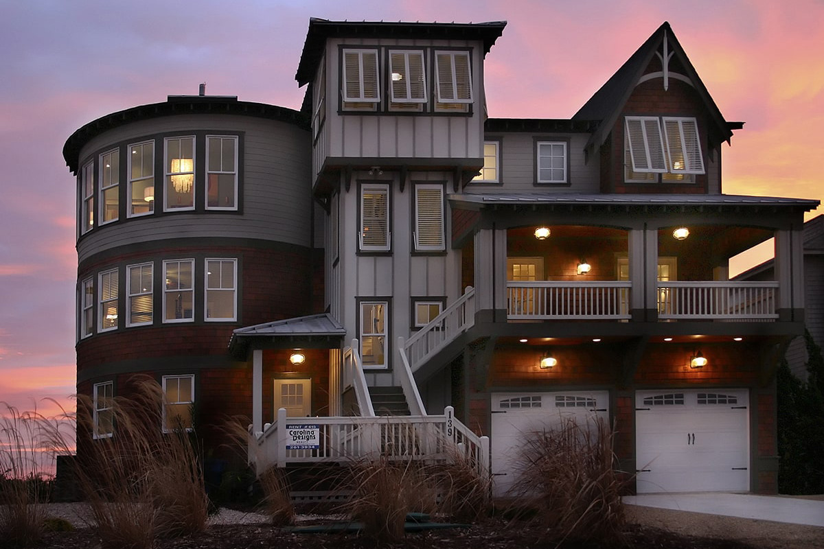 Exterior Layout Planning - Oceanfront Home Design - Duck, NC