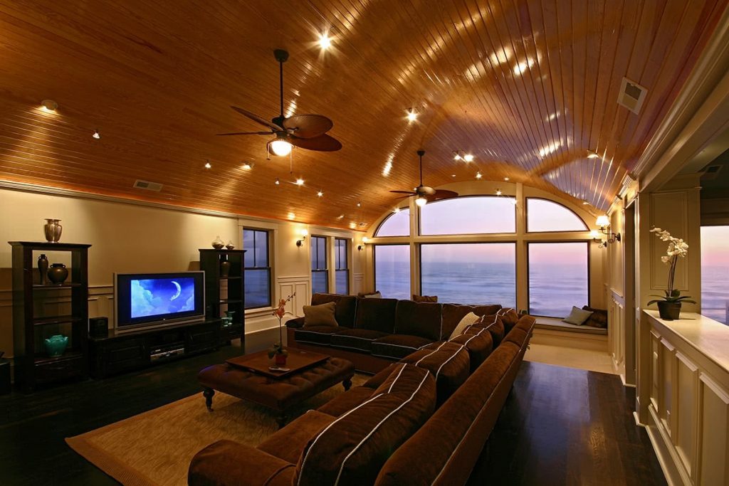 Living Room Design - Ocean Front Home Interior Design - Duck, NC