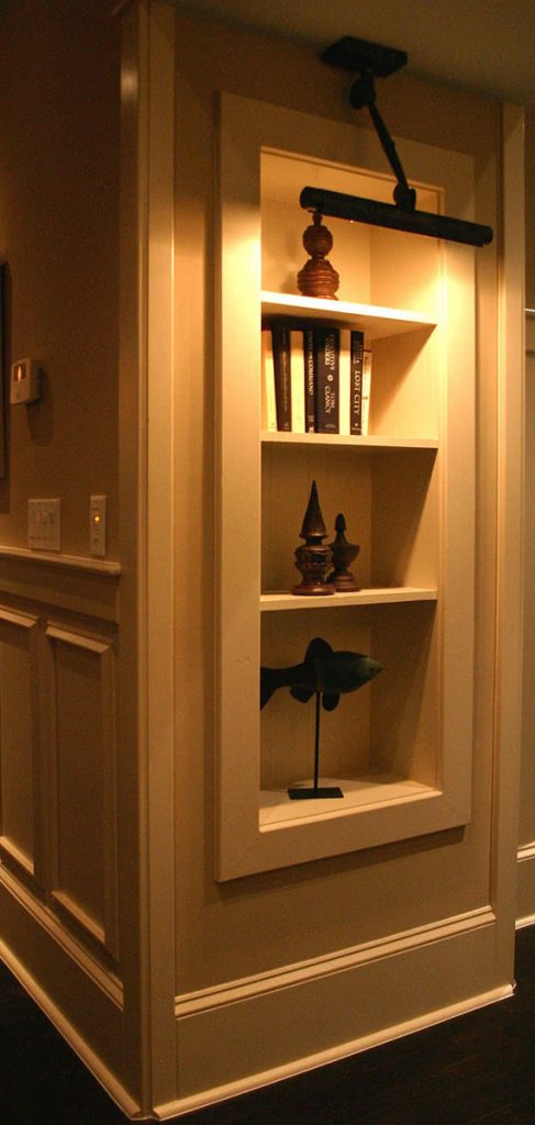 Fixture Selection - Bookshelf Built Into The Wall