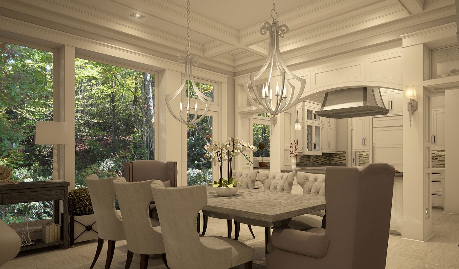 Residential House Interior Design - Furniture, Ceiling And Lighting Curation