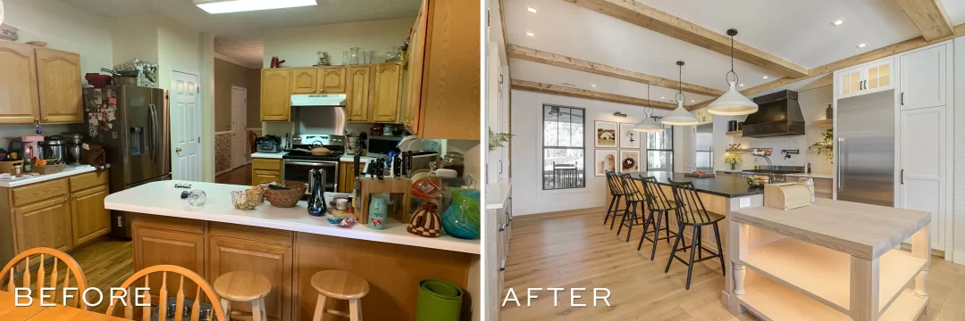 Farmhouse Retreat, Before and After, Stratton Design Group
